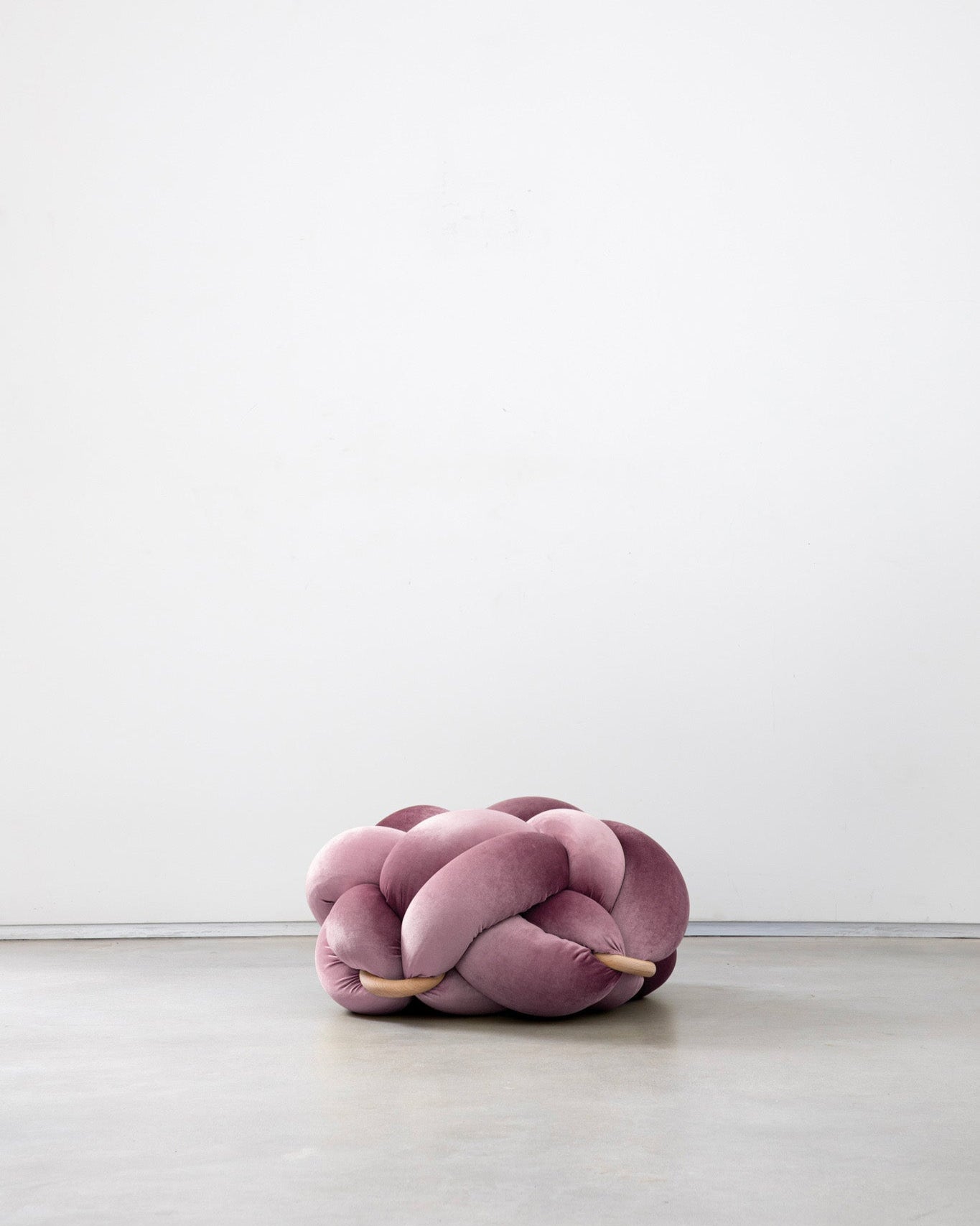 (M) Mauve Knot Ottoman