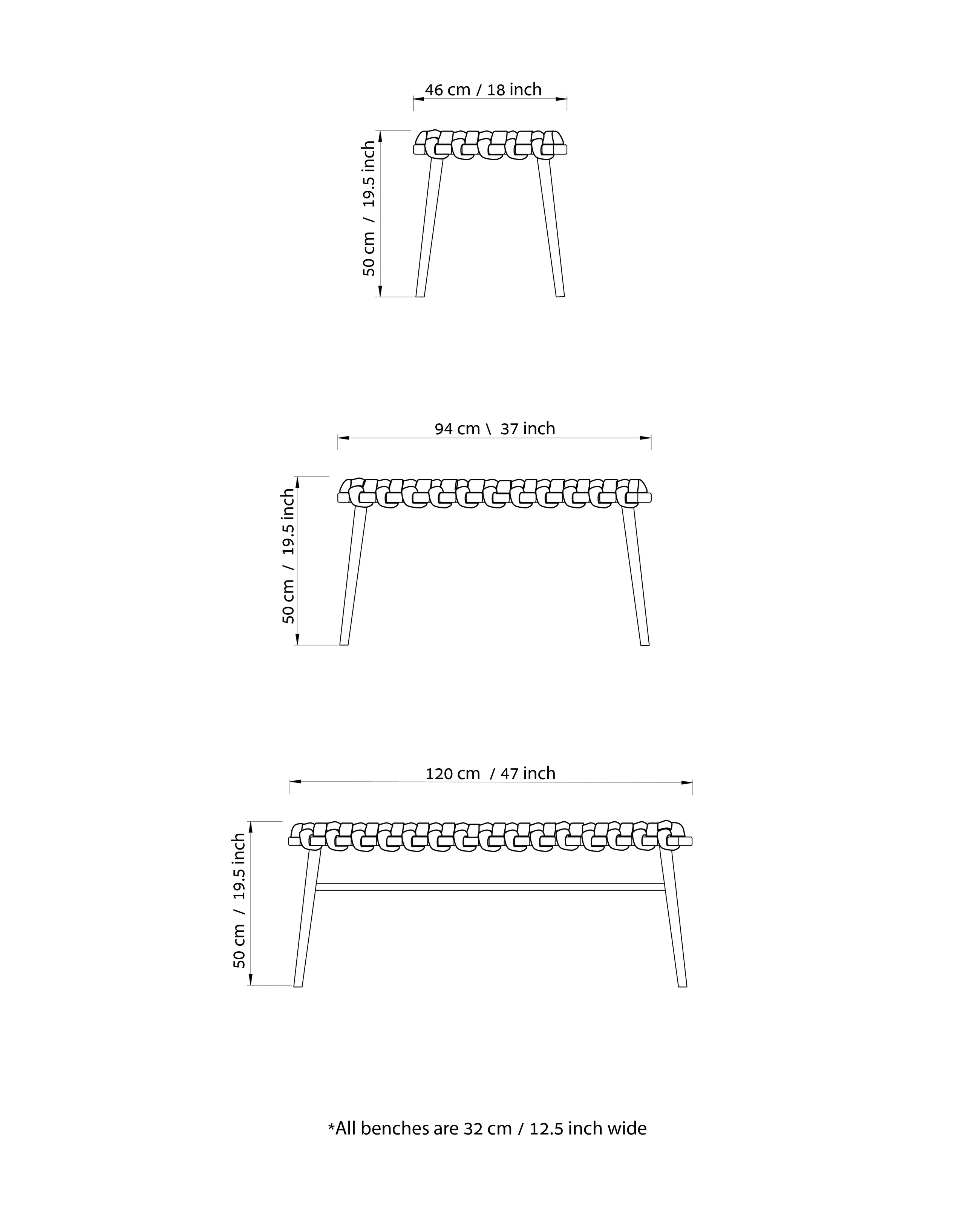 Citron Velvet Woven Bench
