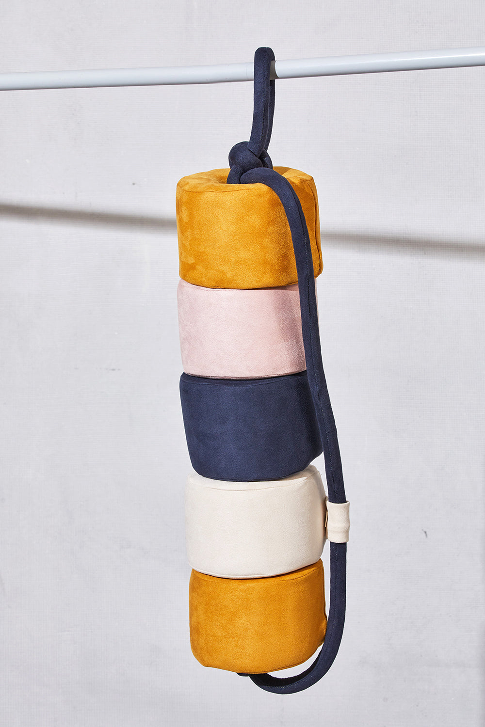 Fisherman's Buoy in Yellow, Cream, Blue and Pink