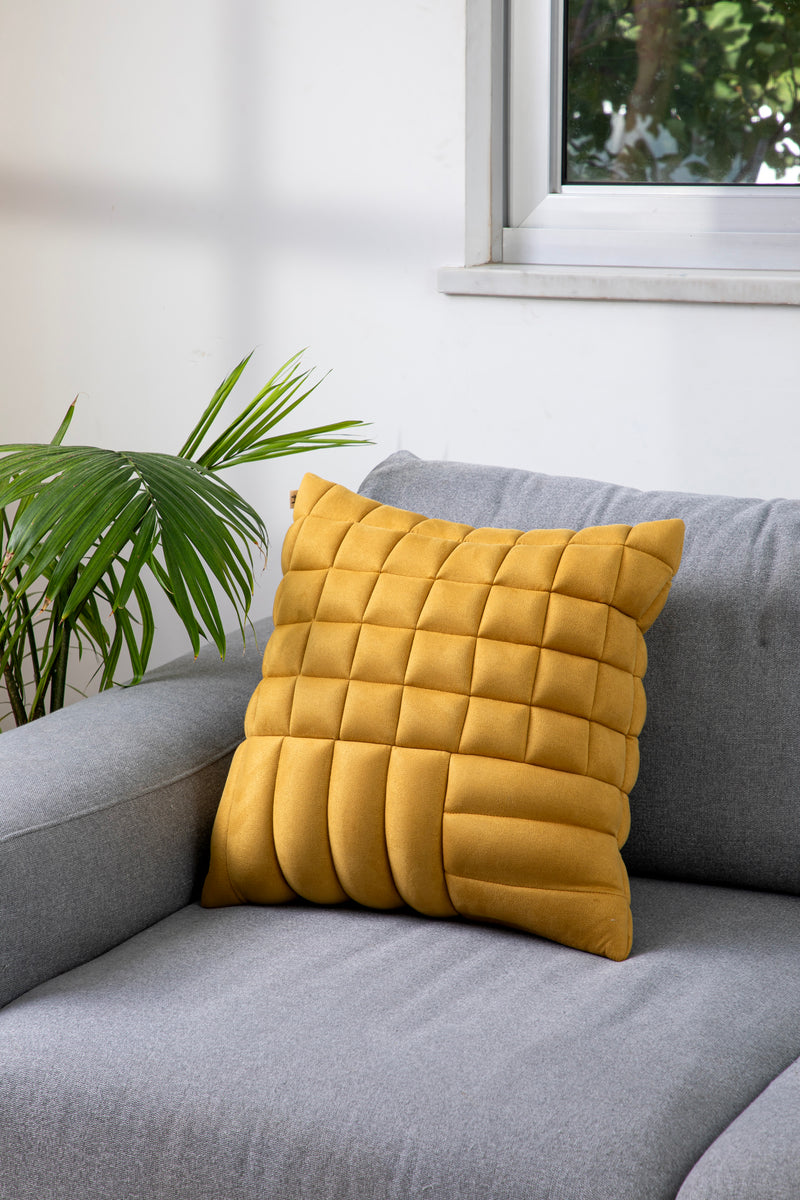 Cosmati Mosaic throw pillow in Yellow