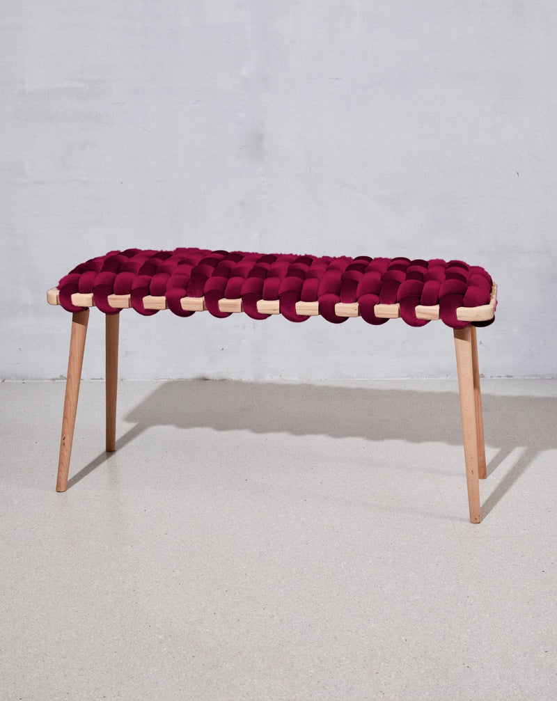 Purple Velvet Woven Bench- 47" length- 30% OFF