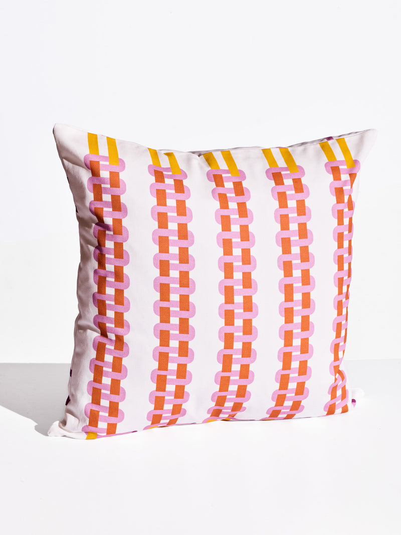 Printed Two-sided Throw Pillow- Sunset Colors