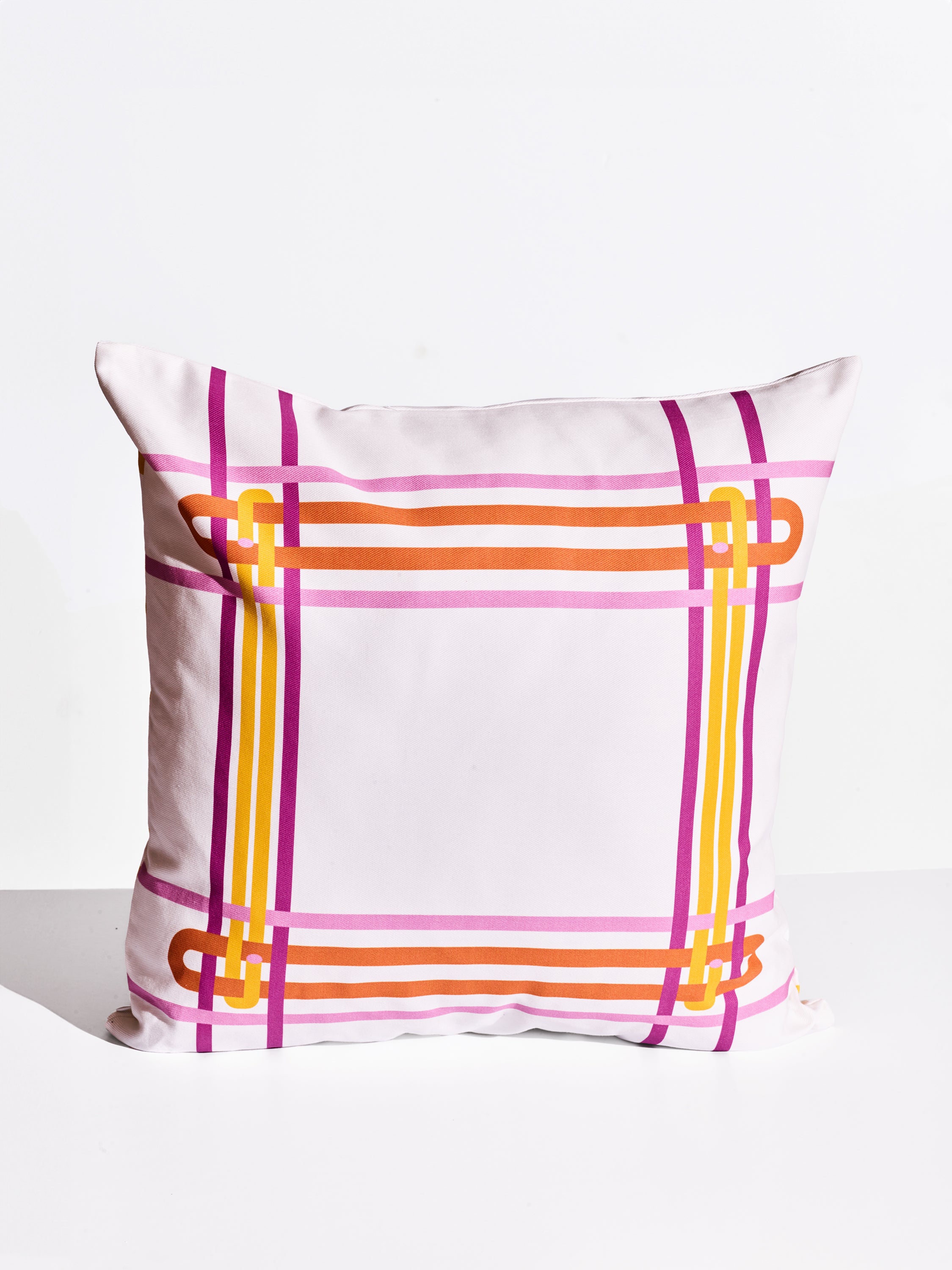 Printed Two-sided Throw Pillow- Sunset Colors