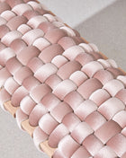 Blush Pink Velvet Woven Bench -120 cm