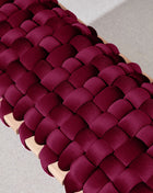 Purple Velvet Woven Bench- 120 cm- with small defects