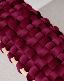 Purple Velvet Woven Bench- 120 cm- with small defects